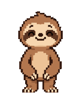 A brown sloth